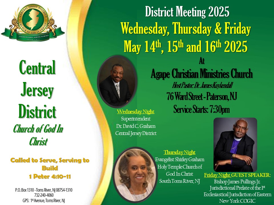 Central Jersey District Meeting 2025 – Called to Serve, Serving to Build